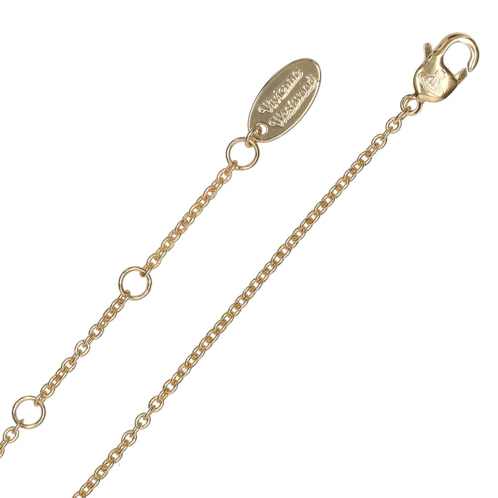ヴィヴィアンウエストウッド VIVIENNE WESTWOOD ネックレス ペンダント 630203BH 02R102 GOLD/WHITE CZ CARMELA BAS RELIEF PENDANT
