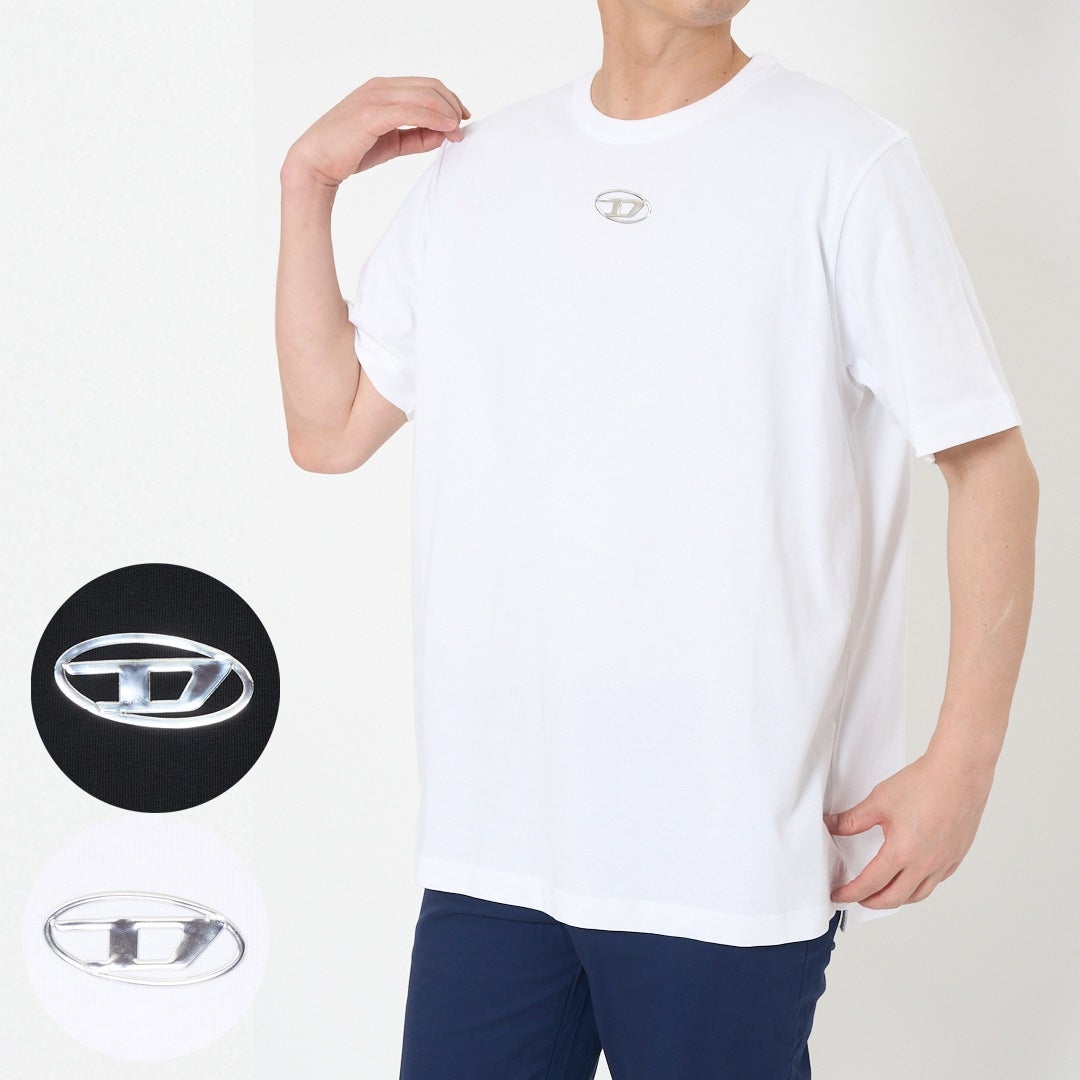 ディーゼル DIESEL メンズ 半袖Tシャツ ロゴTシャツ T-ADJUST-OD T