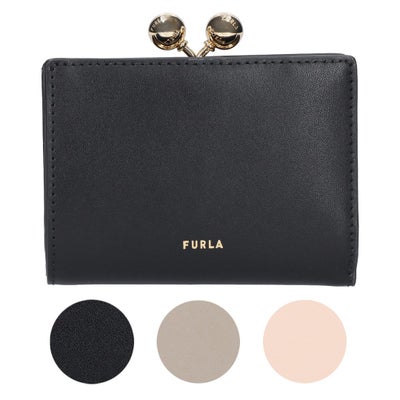 フルラ FURLA 折財布 ニつ折財布 がま口財布 コンパクトウォレット 