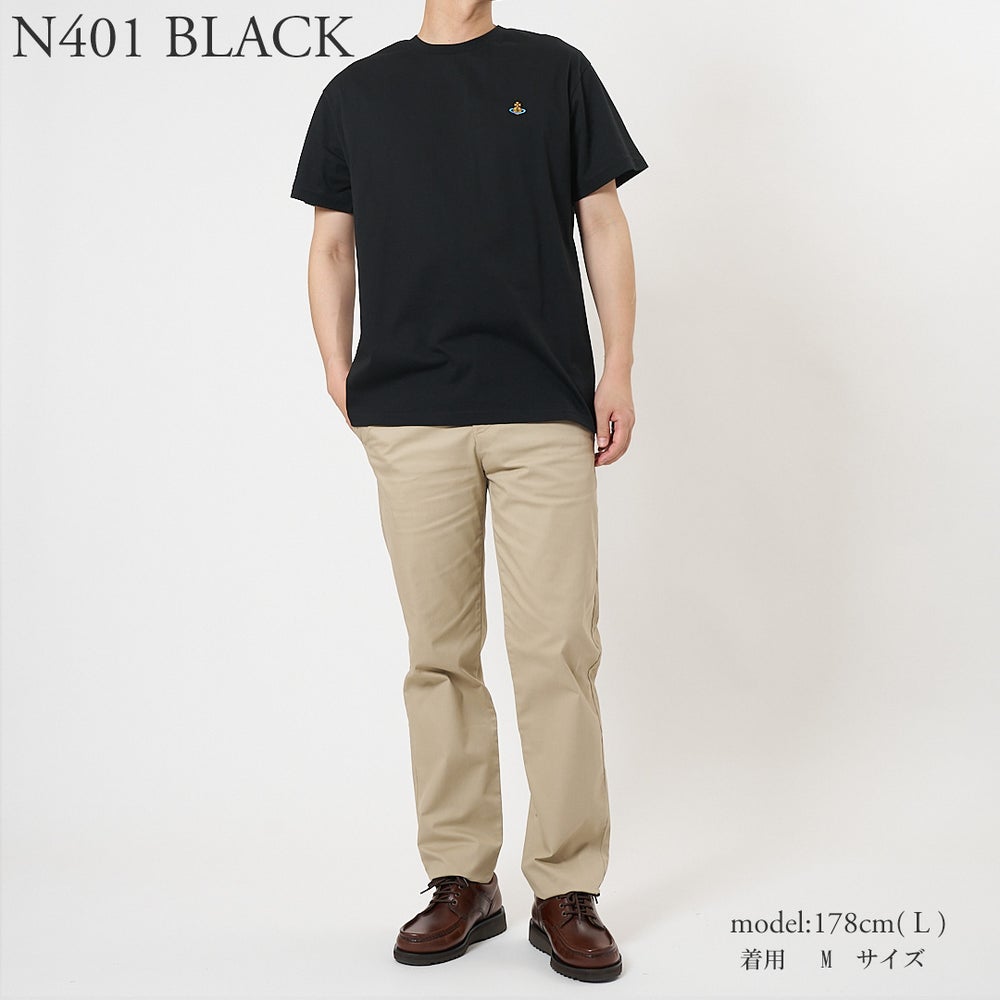 ヴィヴィアンウエストウッド VIVIENNE WESTWOOD ユニセックス 半袖 Tシャツ CLASSIC T-SHIRT 3G010013 J001M 男女兼用 レディース メンズ 綿100％ コットン