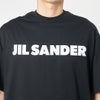 ジルサンダー JIL SANDER メンズ Tシャツ J22GC0221 J20349 001 BLACK 半袖 ロゴTシャツ ドロップショルダー 綿100％ コットン