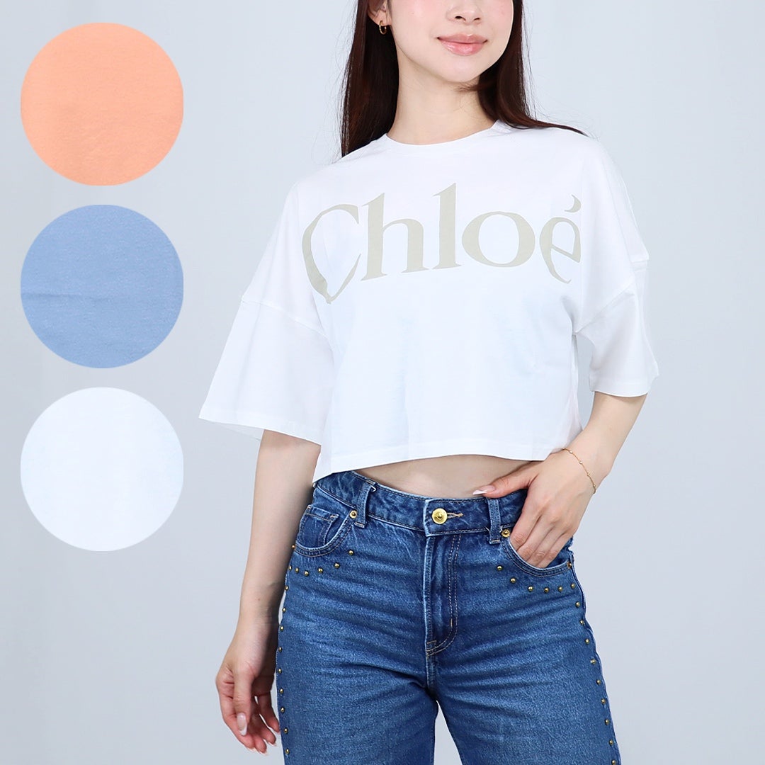 クロエ CHLOE レディース キッズ Tシャツ C20859 半袖 ロゴTシャツ