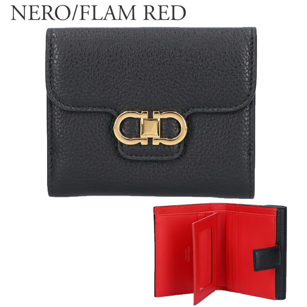 フェラガモ FERRAGAMO 折財布 二つ折り財布 コンパクトウォレット GAMCIO ガンチーニ 220961