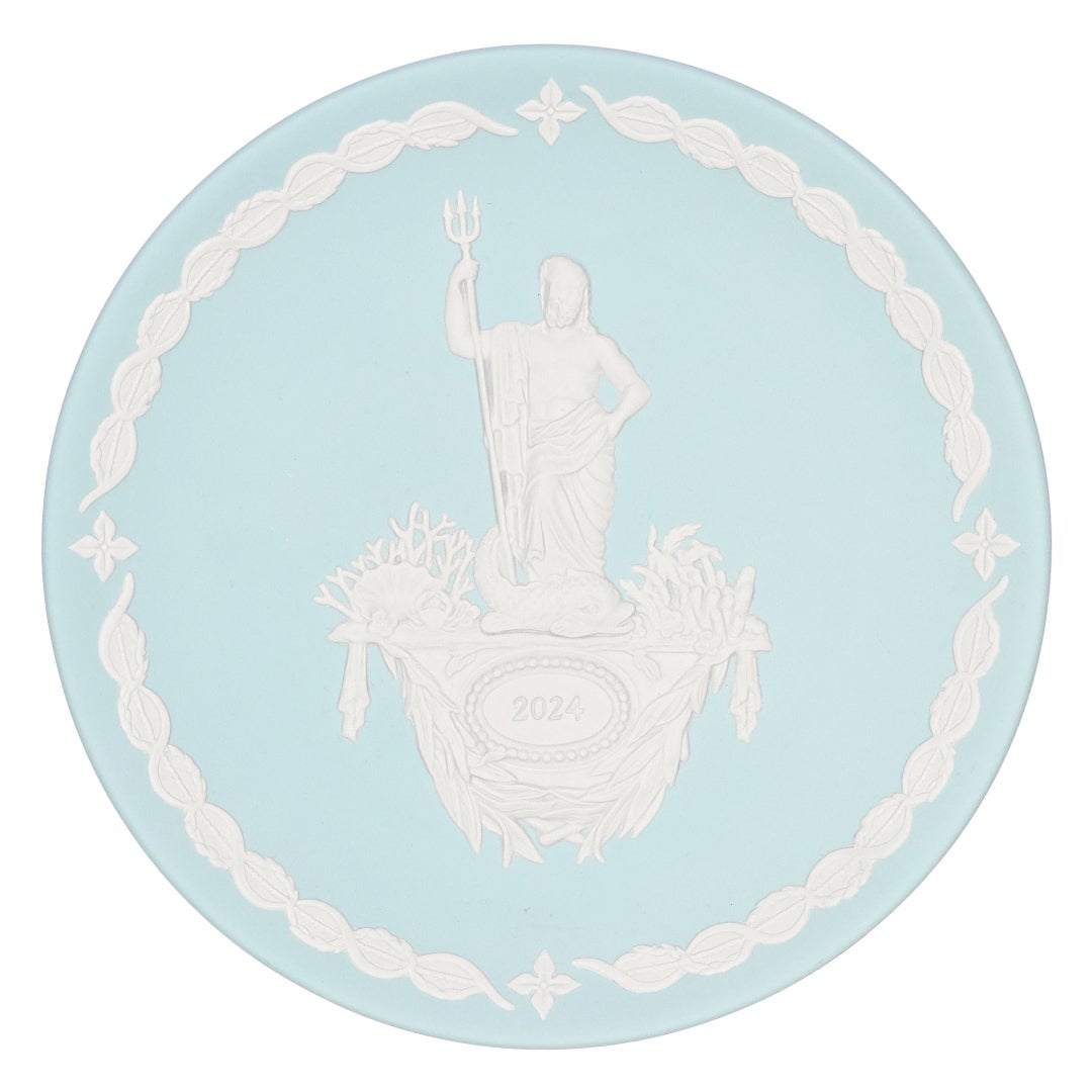 新品ウェッジウッド イヤープレート2024 2025ジャスパー アテナポセイドン ウェッジウッド WEDGWOOD イヤープレート 2024 ジャスパー 1067342