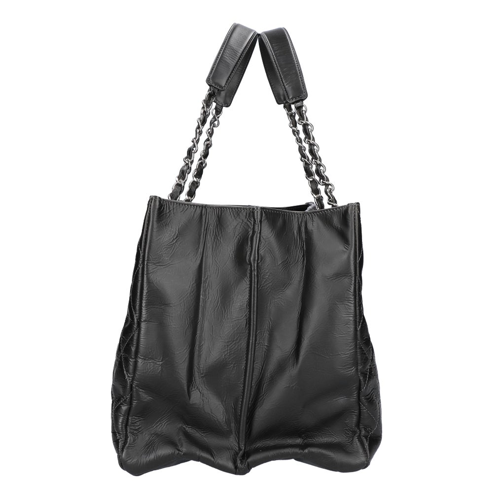 【リユース品】 シャネル CHANEL バッグ トートバッグ チェーントートバッグ ブラック/シルバー金具 【お取り寄せ】