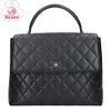 【リユース品】 シャネル CHANEL バッグ ハンドバッグ マトラッセ トップハンドル ハンドバッグ A12397 ブラック/シルバー金具 【お取り寄せ】