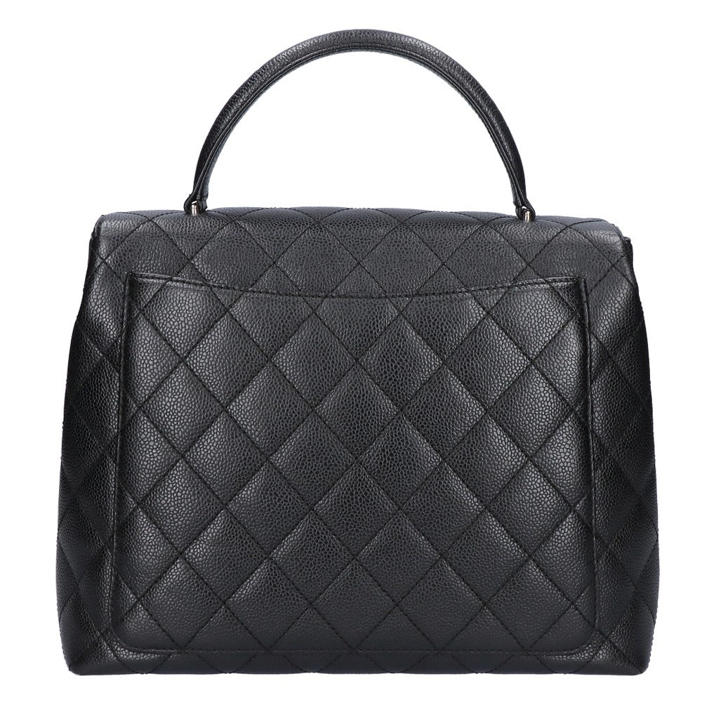 【リユース品】 シャネル CHANEL バッグ ハンドバッグ マトラッセ トップハンドル ハンドバッグ A12397 ブラック/シルバー金具 【お取り寄せ】