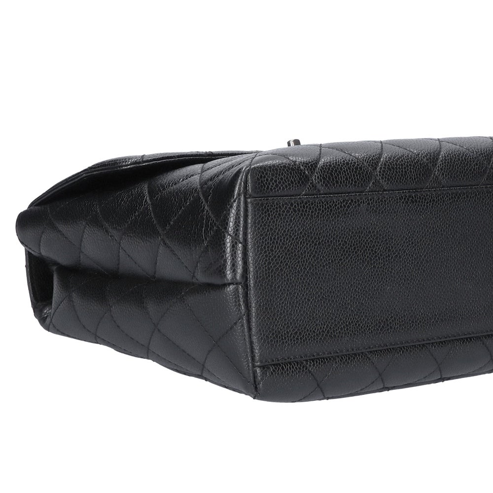 【リユース品】 シャネル CHANEL バッグ ハンドバッグ マトラッセ トップハンドル ハンドバッグ A12397 ブラック/シルバー金具 【お取り寄せ】