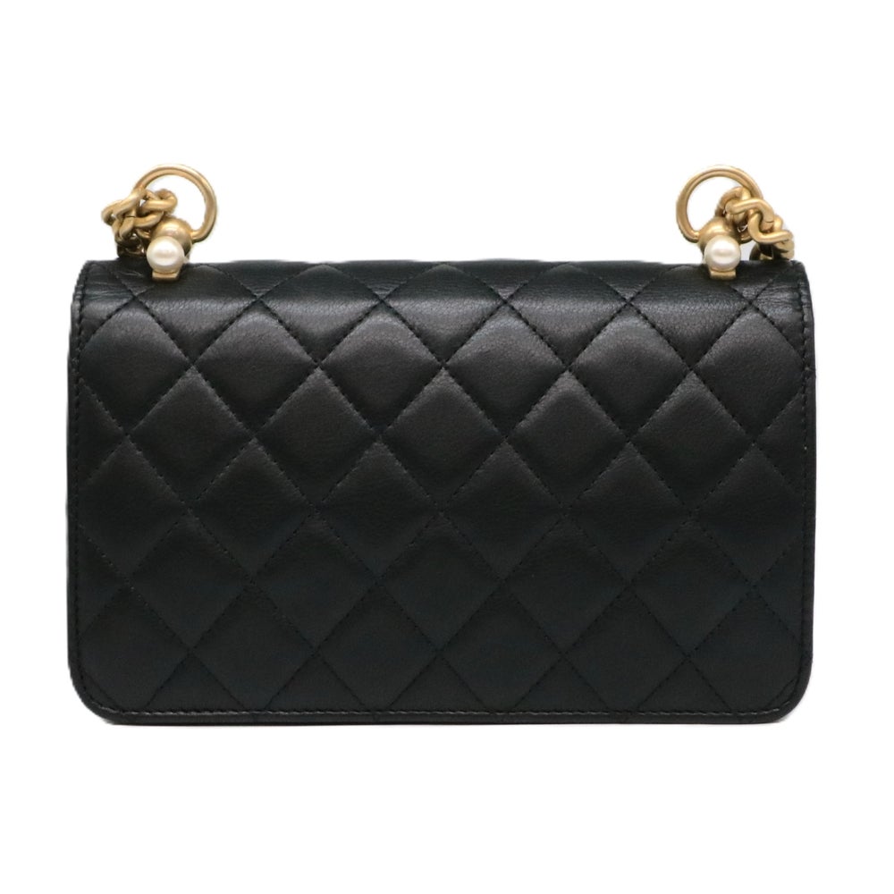 【リユース品】 シャネル CHANEL バッグ ショルダーバッグ マトラッセ チェーンショルダー ブラック/ゴールド金具 【お取り寄せ】
