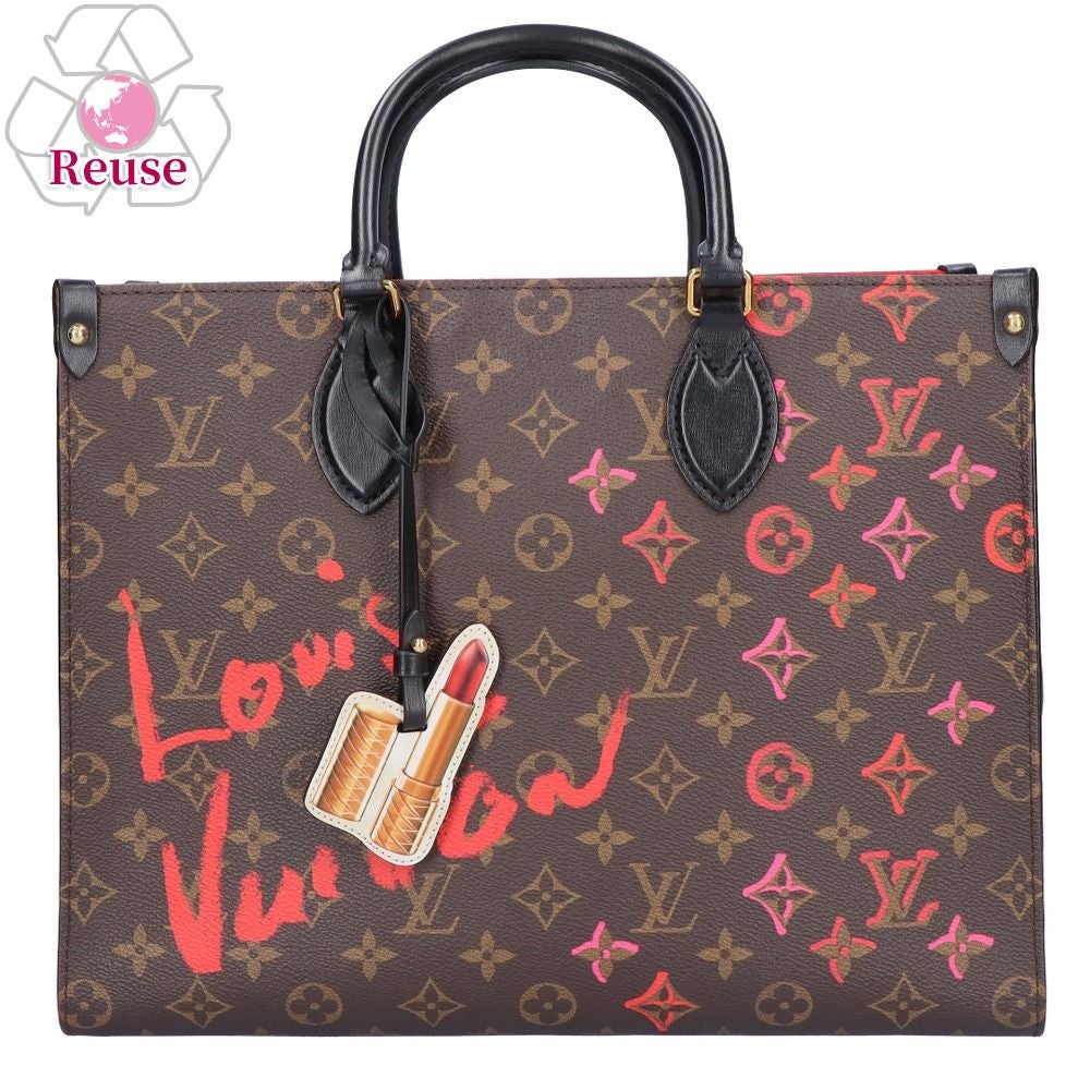 【リユース品】 ルイヴィトン LOUIS VUITTON バッグ 2WAYバッグ オンザゴーMM フォールインラブ M45888 ブラウン系 【お取り寄せ】