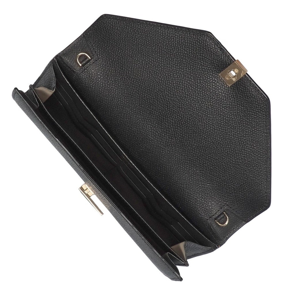 【リユース品】 ヴァレクストラ Valextra バッグ ショルダーバッグ イジイデ チェーンウォレット ブラック 【お取り寄せ】