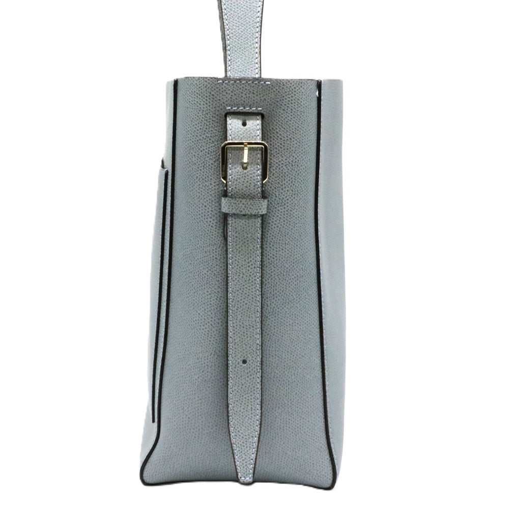 【リユース品】 ヴァレクストラ Valextra バッグ ショルダーバッグ バケットスモール ブルー 【お取り寄せ】