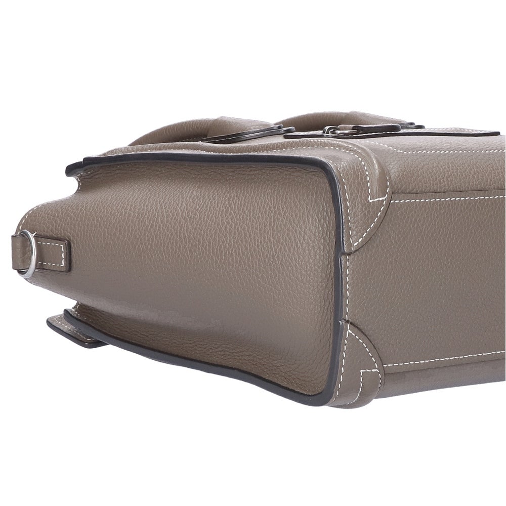 【リユース品】 セリーヌ CELINE バッグ 2WAYバッグ ラゲージナノショッパー グレー 【お取り寄せ】