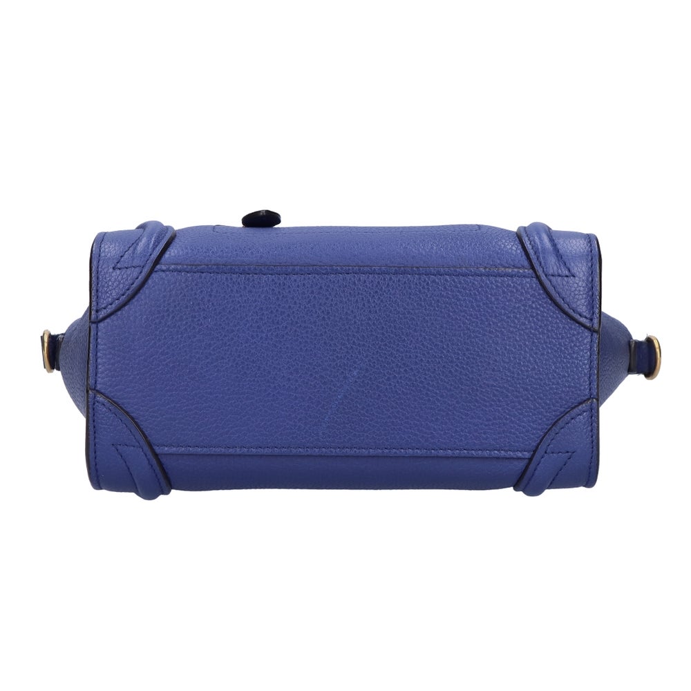 【リユース品】 セリーヌ CELINE バッグ 2WAYバッグ ラゲージナノショッパー ブルー 【お取り寄せ】