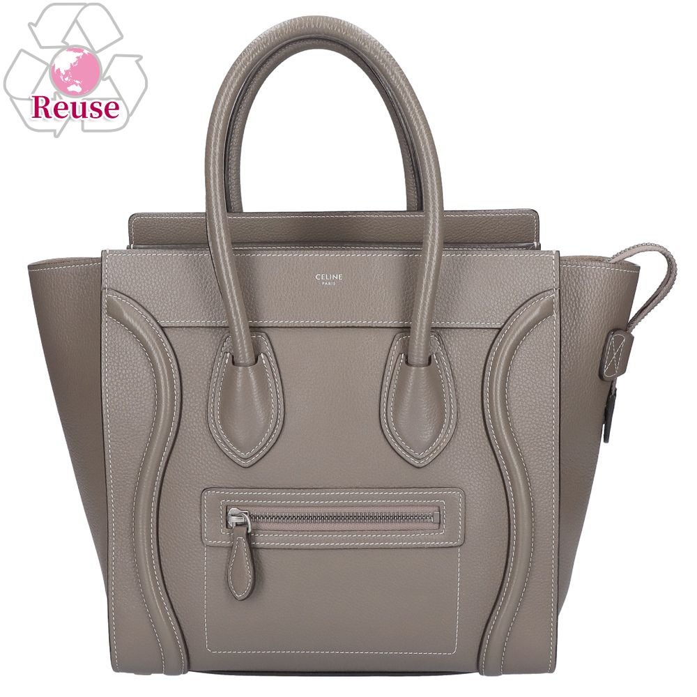 【リユース品】 セリーヌ CELINE バッグ トートバッグ ラゲージマイクロショッパー グレー 【お取り寄せ】