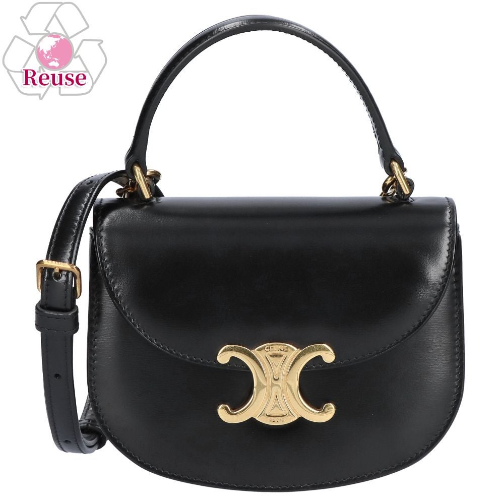 【リユース品】 セリーヌ CELINE バッグ 2WAYバッグ ミニ ブザス クレア ショルダー バッグ ブラック 【お取り寄せ】