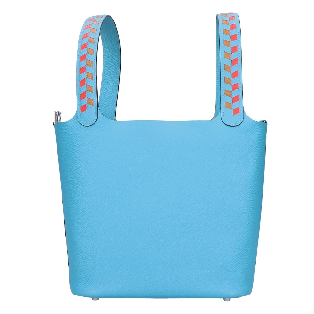 【リユース品】 エルメス HERMES バッグ ハンドバッグ ピコタンロックMM　トレサージュ ブルーノール/シルバー金具 【お取り寄せ】
