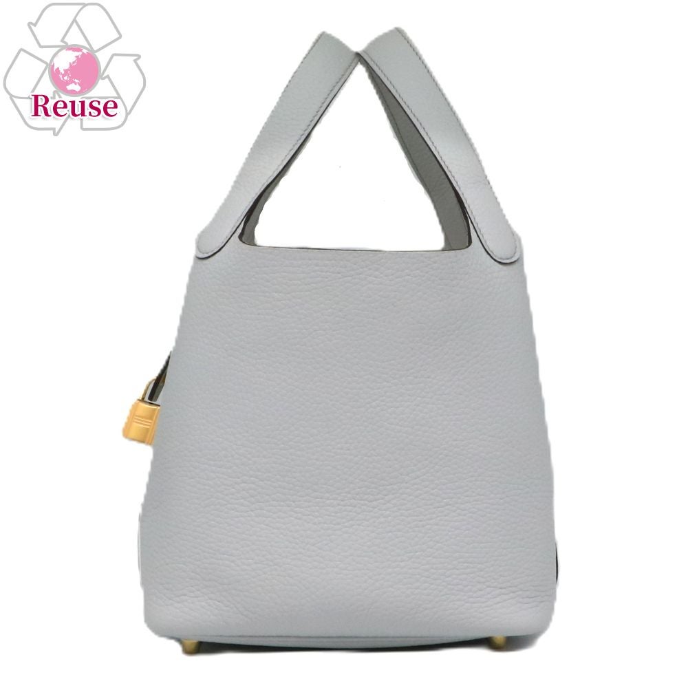 【リユース品】 エルメス HERMES バッグ ハンドバッグ ピコタンロック PM ブルーペール/ゴールド金具 【お取り寄せ】