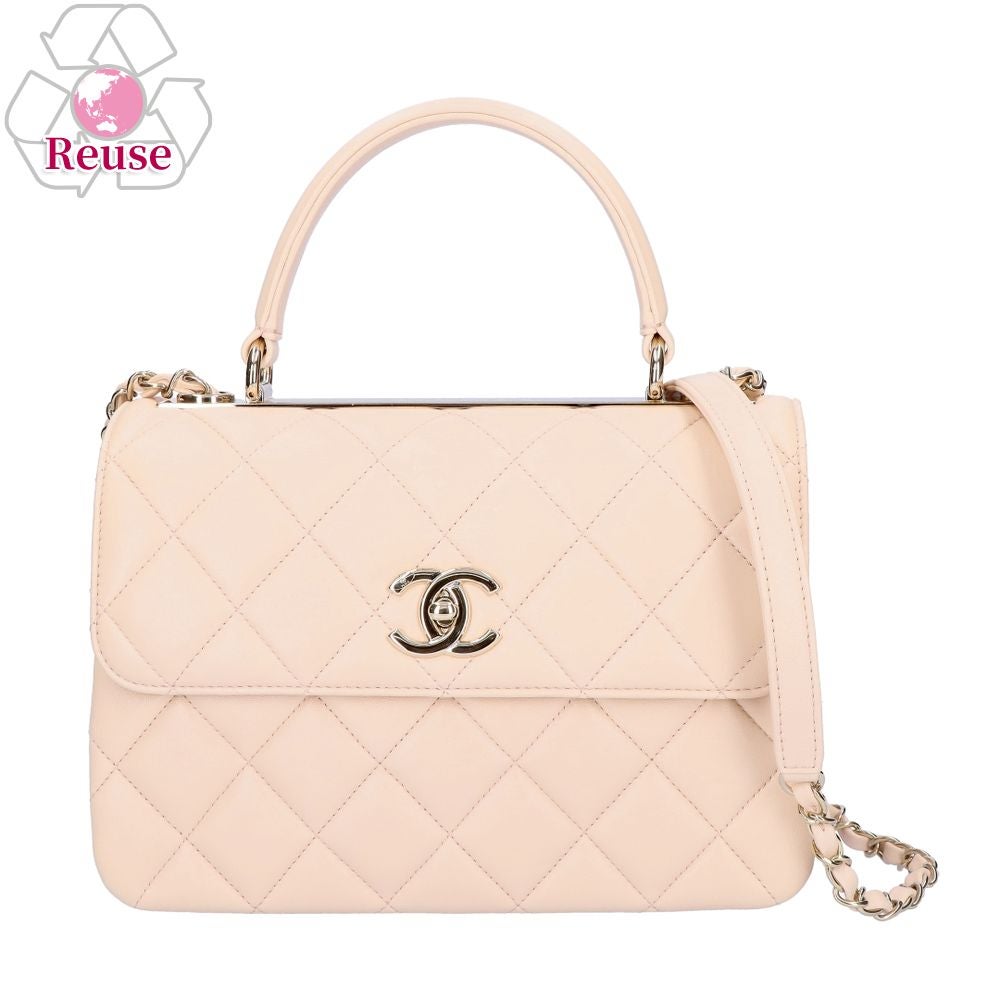 【リユース品】 シャネル CHANEL バッグ ショルダーバッグ トップハンドル 2WAYバッグ A92236 ピンク/ゴールド金具 【お取り寄せ】