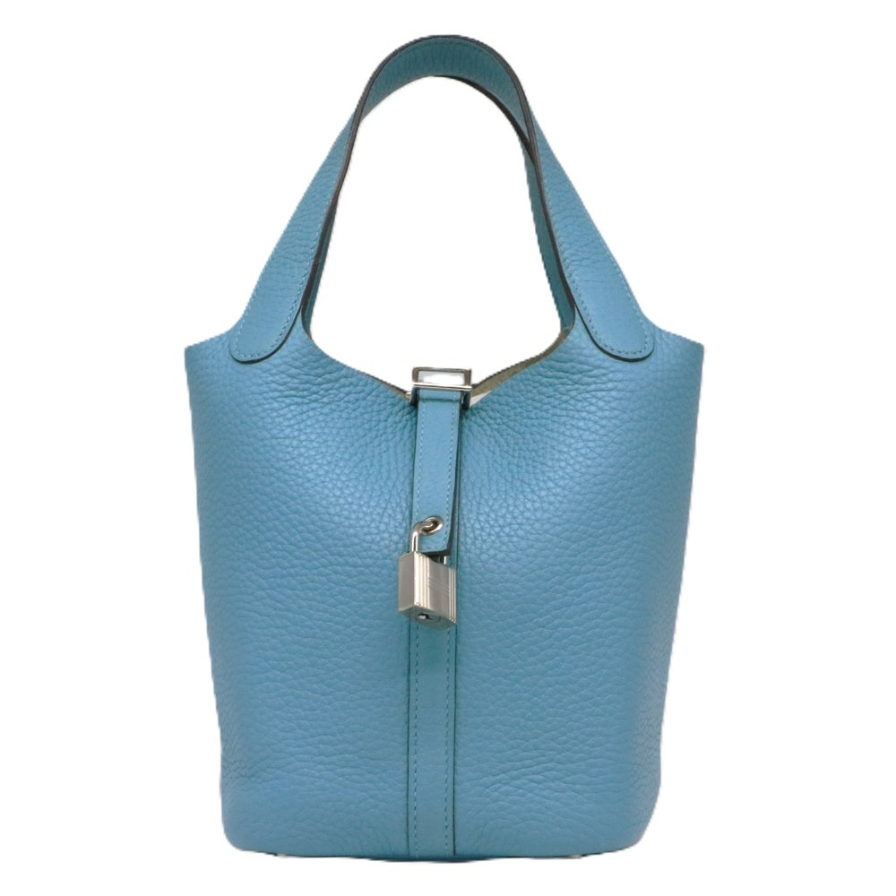 【リユース品】 エルメス HERMES バッグ ハンドバッグ ピコタンロック PM ブルーサンシール/シルバー金具 【お取り寄せ】