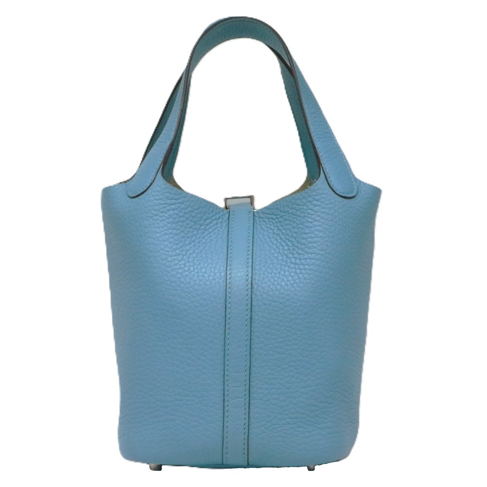 【リユース品】 エルメス HERMES バッグ ハンドバッグ ピコタンロック PM ブルーサンシール/シルバー金具 【お取り寄せ】