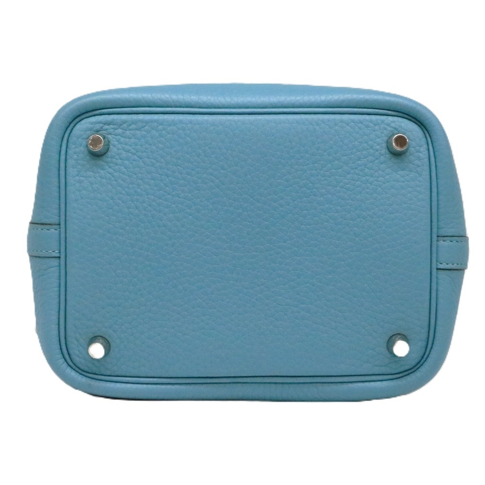 【リユース品】 エルメス HERMES バッグ ハンドバッグ ピコタンロック PM ブルーサンシール/シルバー金具 【お取り寄せ】