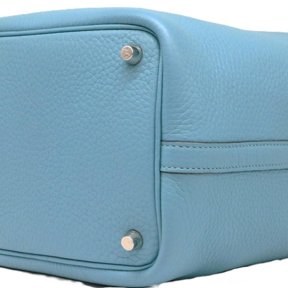 【リユース品】 エルメス HERMES バッグ ハンドバッグ ピコタンロック PM ブルーサンシール/シルバー金具 【お取り寄せ】