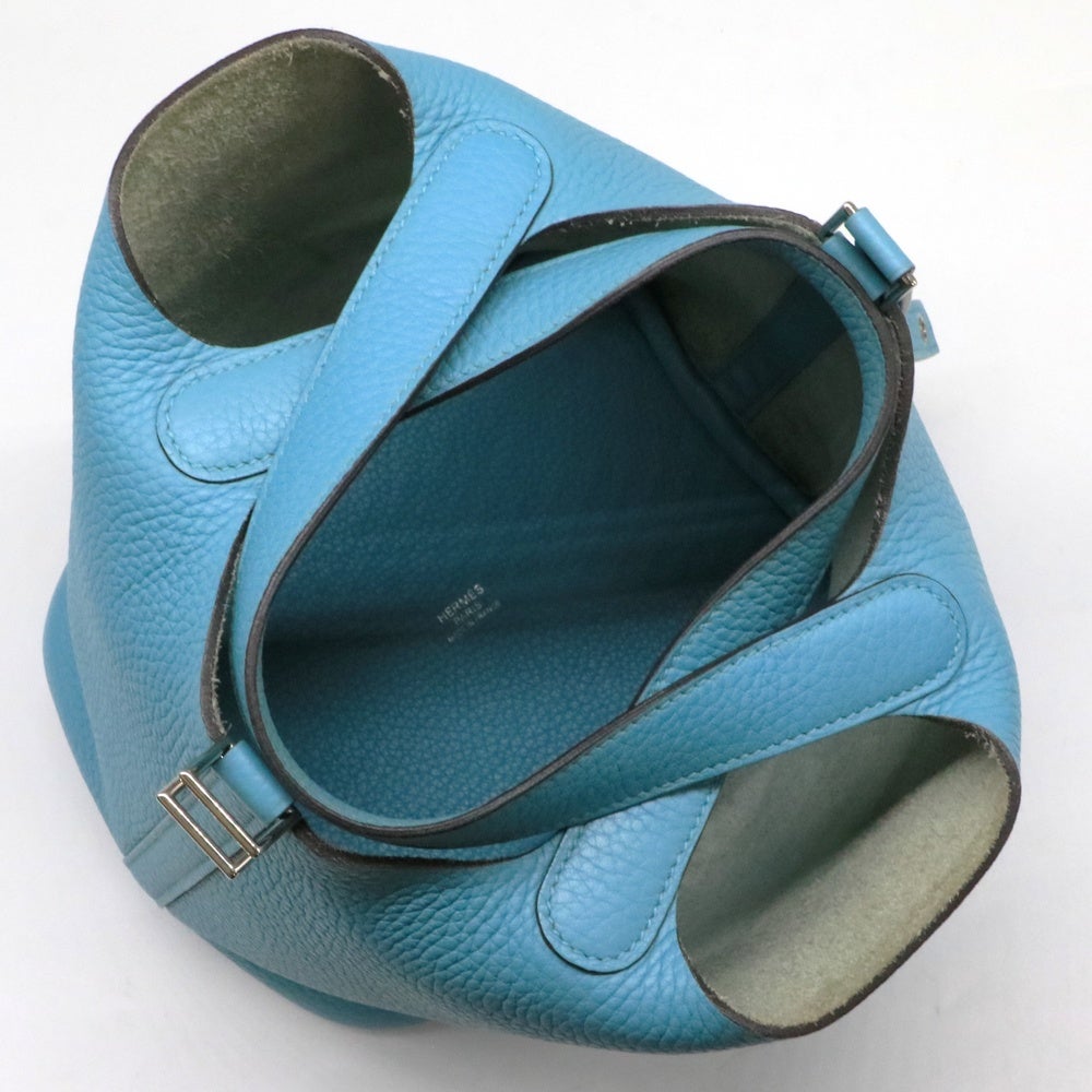 【リユース品】 エルメス HERMES バッグ ハンドバッグ ピコタンロック PM ブルーサンシール/シルバー金具 【お取り寄せ】