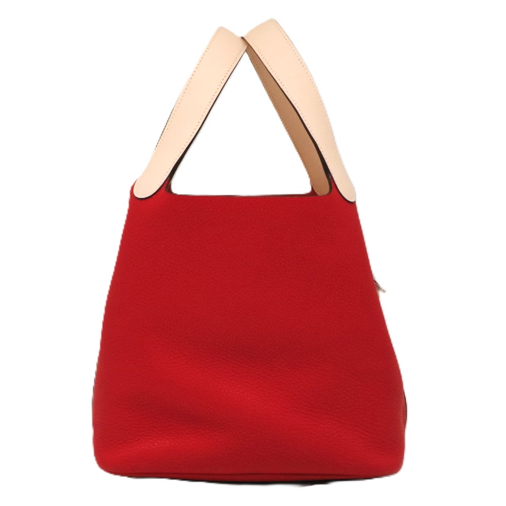 【リユース品】 エルメス HERMES バッグ ハンドバッグ ピコタンロック タッチ MM レッド系/シルバー金具 【お取り寄せ】