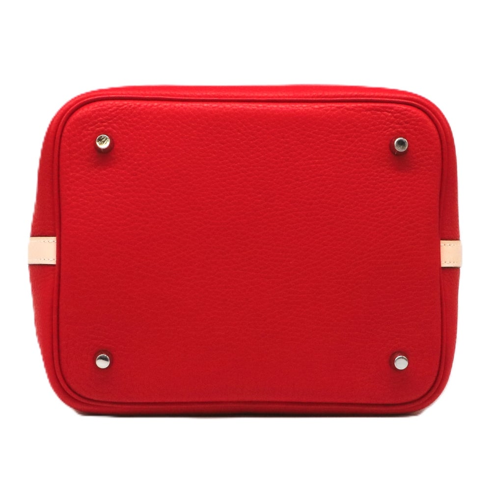 【リユース品】 エルメス HERMES バッグ ハンドバッグ ピコタンロック タッチ MM レッド系/シルバー金具 【お取り寄せ】