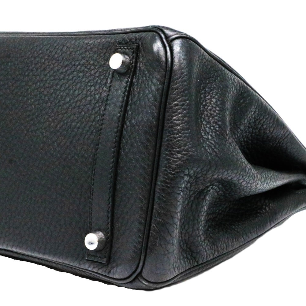 【リユース品】 エルメス HERMES バッグ ハンドバッグ バーキン30 ブラック/シルバー金具 【お取り寄せ】