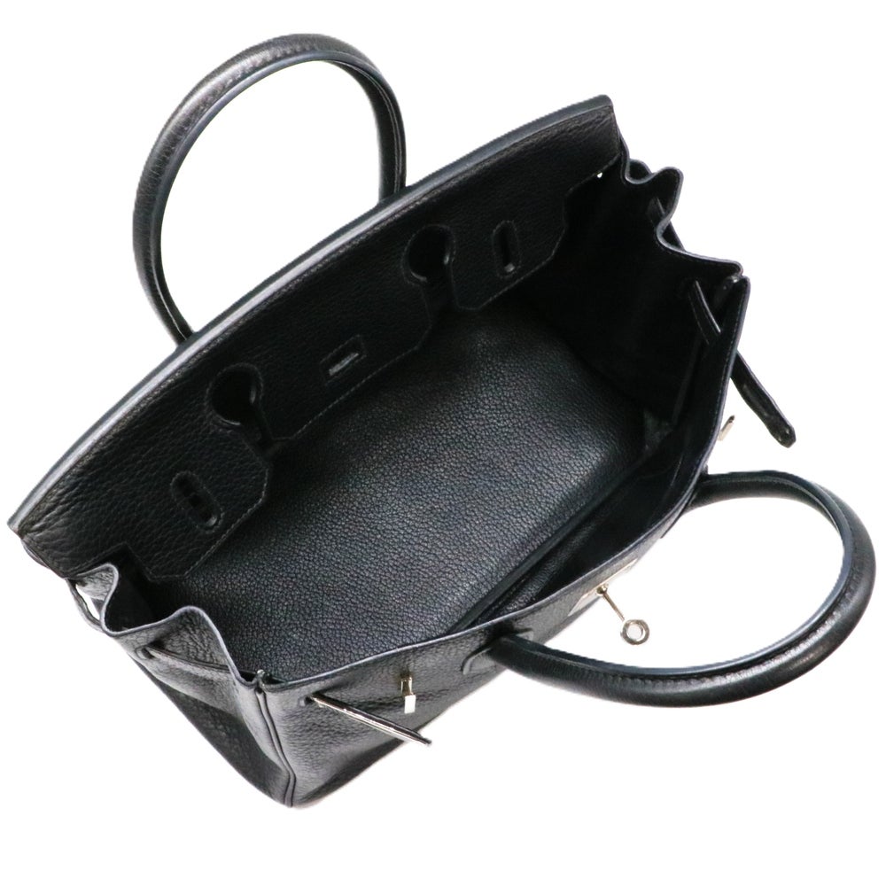 【リユース品】 エルメス HERMES バッグ ハンドバッグ バーキン30 ブラック/シルバー金具 【お取り寄せ】