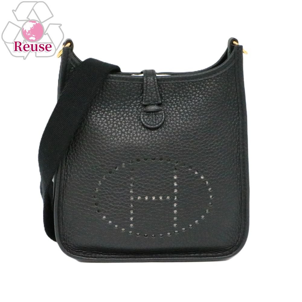 【リユース品】 エルメス HERMES バッグ ショルダーバッグ エヴリン TPM ブラック/ゴールド金具 【お取り寄せ】