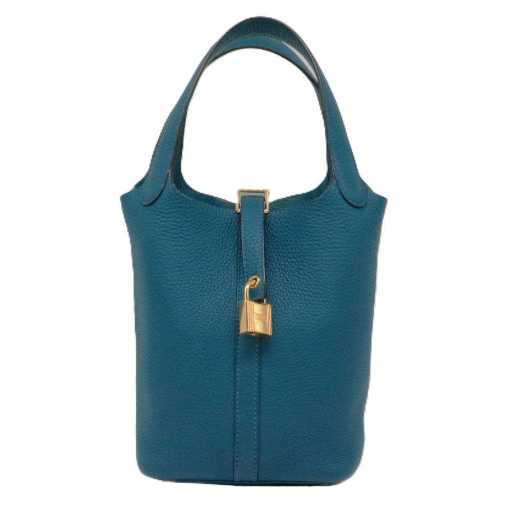 【リユース品】 エルメス HERMES バッグ ハンドバッグ ピコタンロック PM グリーン系/ゴールド金具 【お取り寄せ】