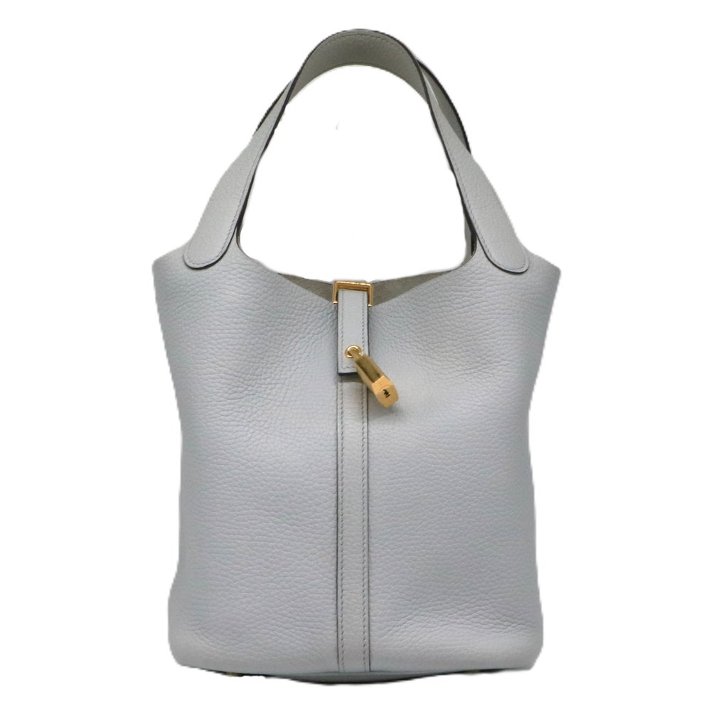 【リユース品】 エルメス HERMES バッグ ハンドバッグ ピコタンロック MM ブルーペール/ゴールド金具 【お取り寄せ】