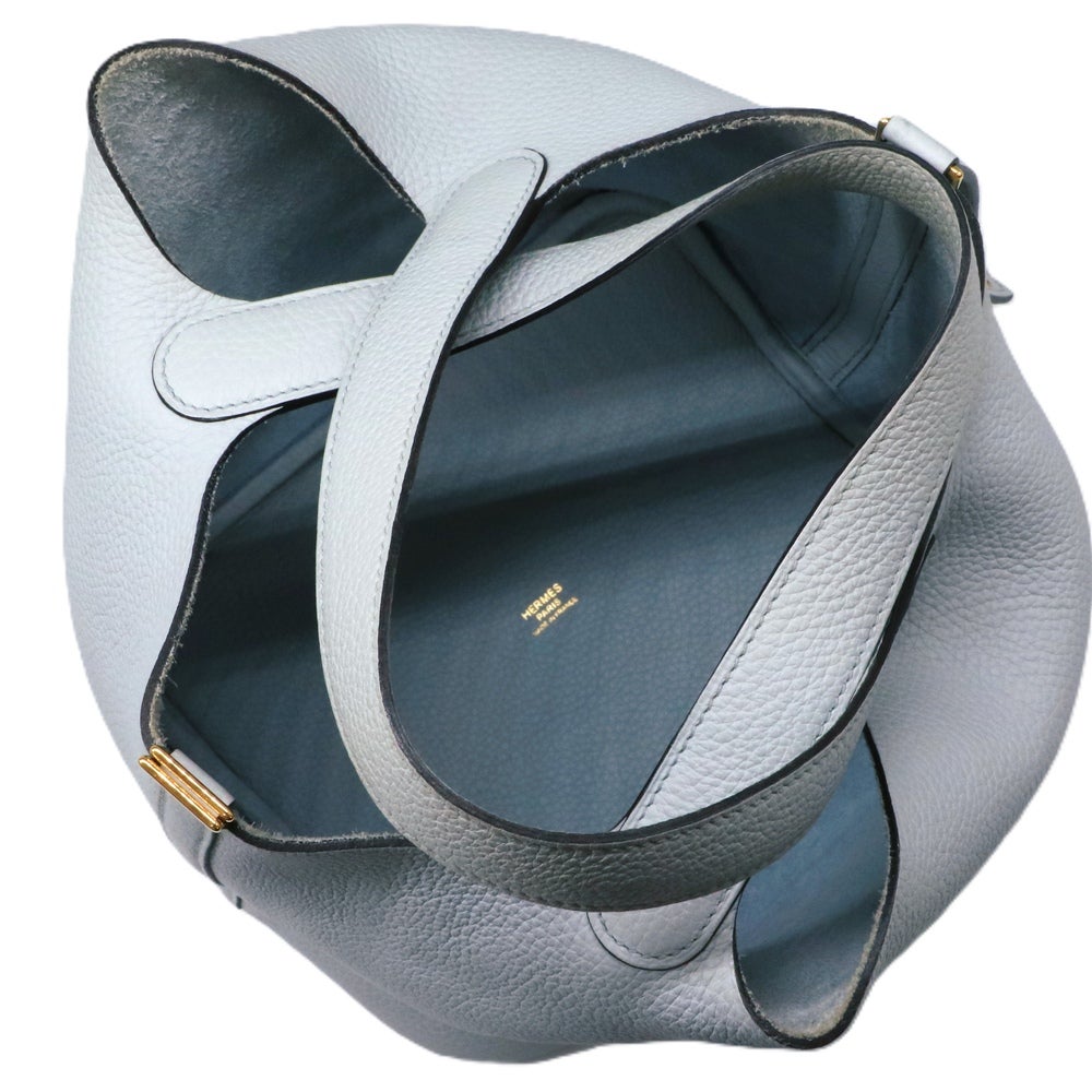 【リユース品】 エルメス HERMES バッグ ハンドバッグ ピコタンロック MM ブルーペール/ゴールド金具 【お取り寄せ】