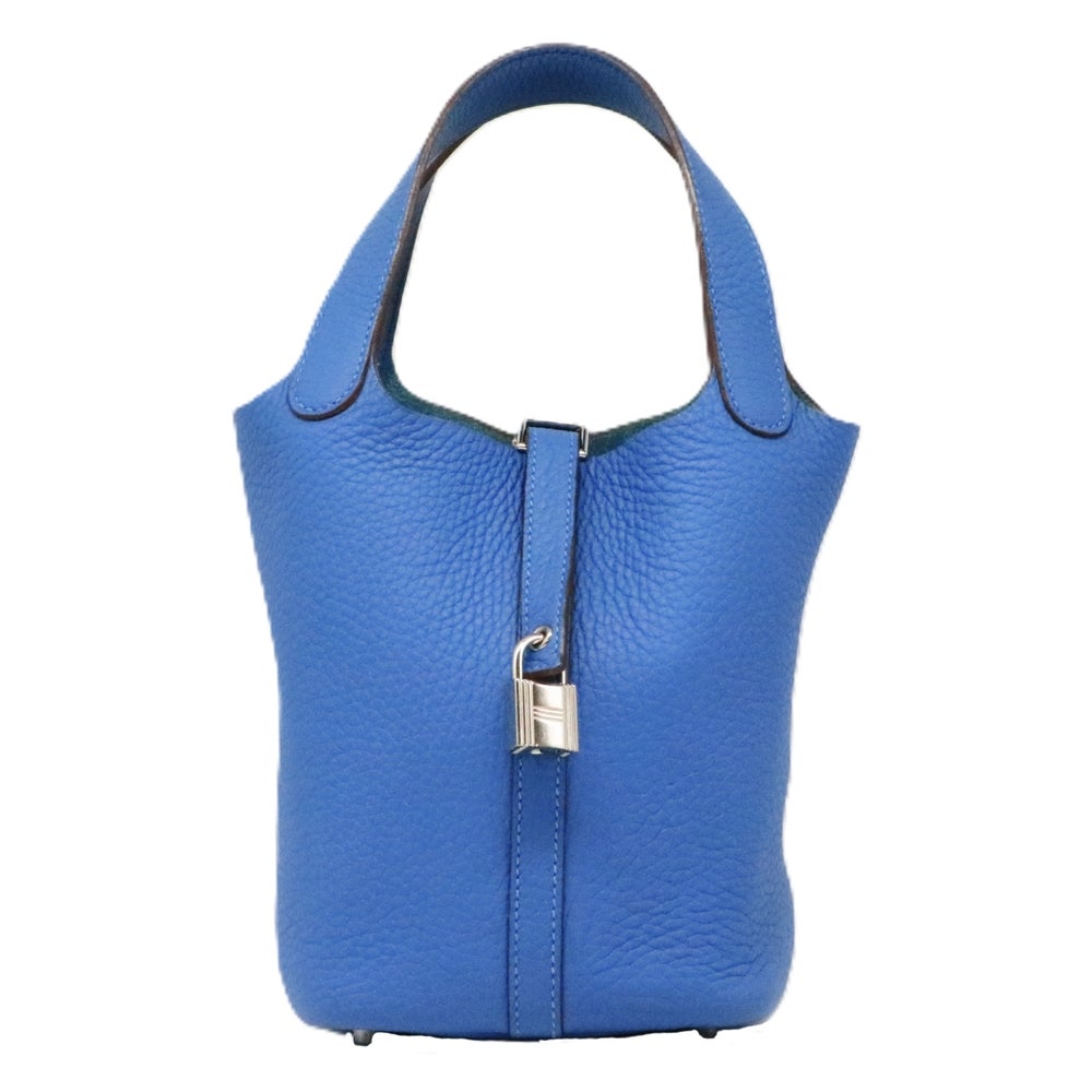 【リユース品】 エルメス HERMES バッグ ハンドバッグ ピコタンロック PM ブルー系/シルバー金具 【お取り寄せ】