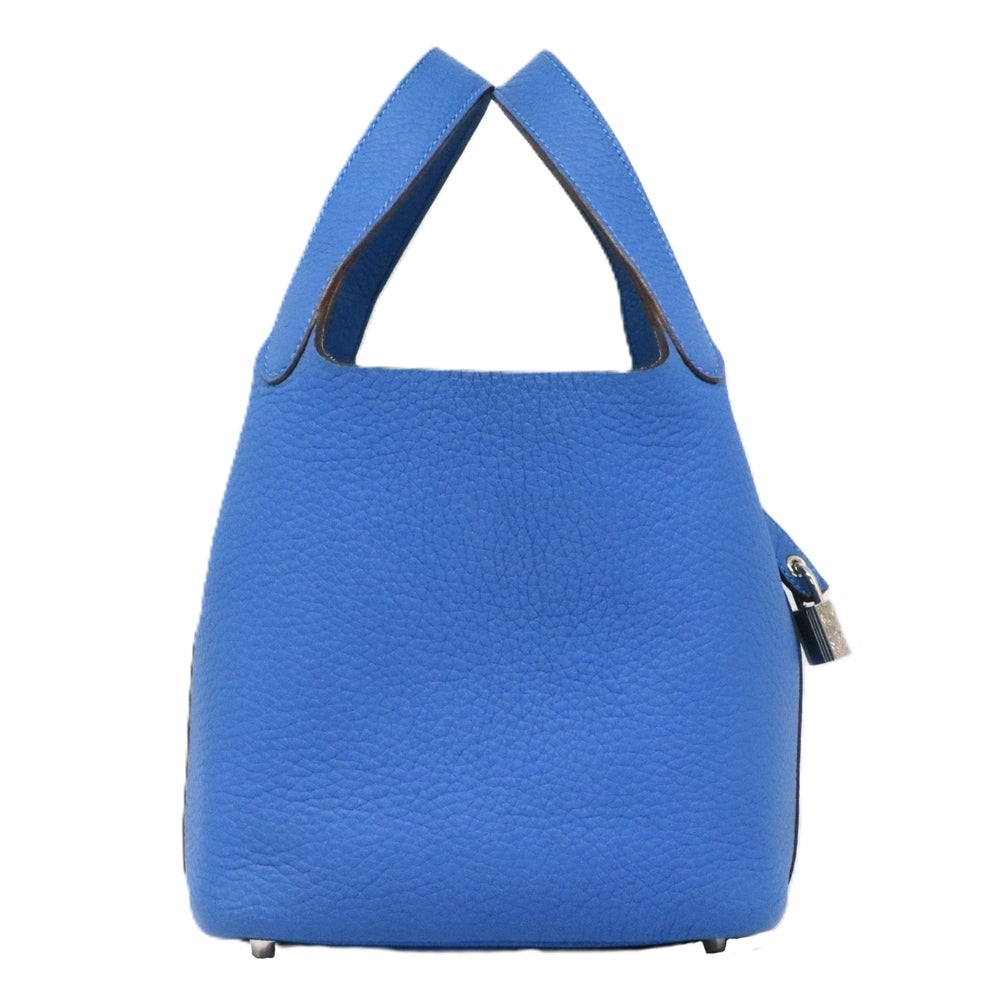 【リユース品】 エルメス HERMES バッグ ハンドバッグ ピコタンロック PM ブルー系/シルバー金具 【お取り寄せ】
