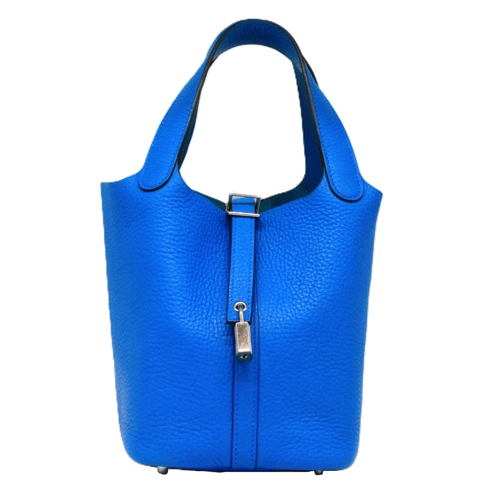 【リユース品】 エルメス HERMES バッグ ハンドバッグ ピコタンロック PM ブルーザンジバル/シルバー金具 【お取り寄せ】
