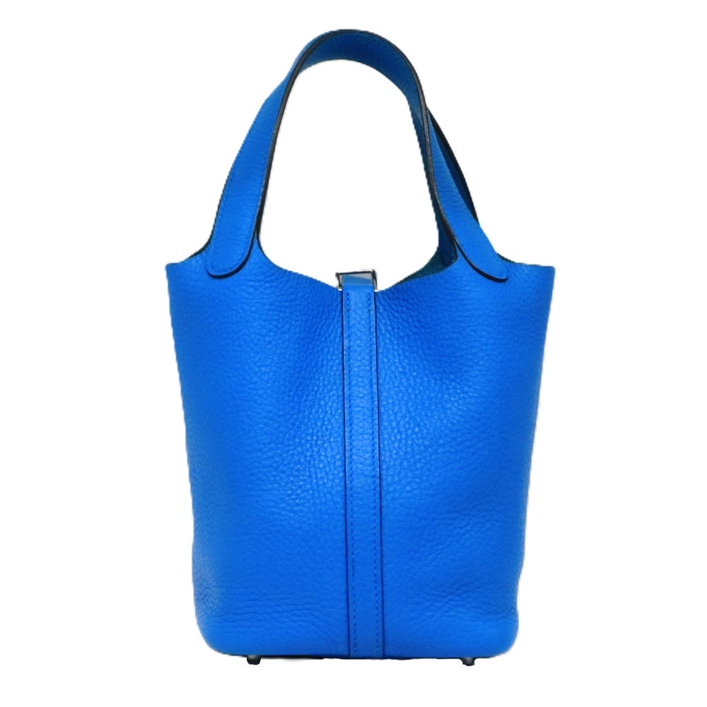 【リユース品】 エルメス HERMES バッグ ハンドバッグ ピコタンロック PM ブルーザンジバル/シルバー金具 【お取り寄せ】