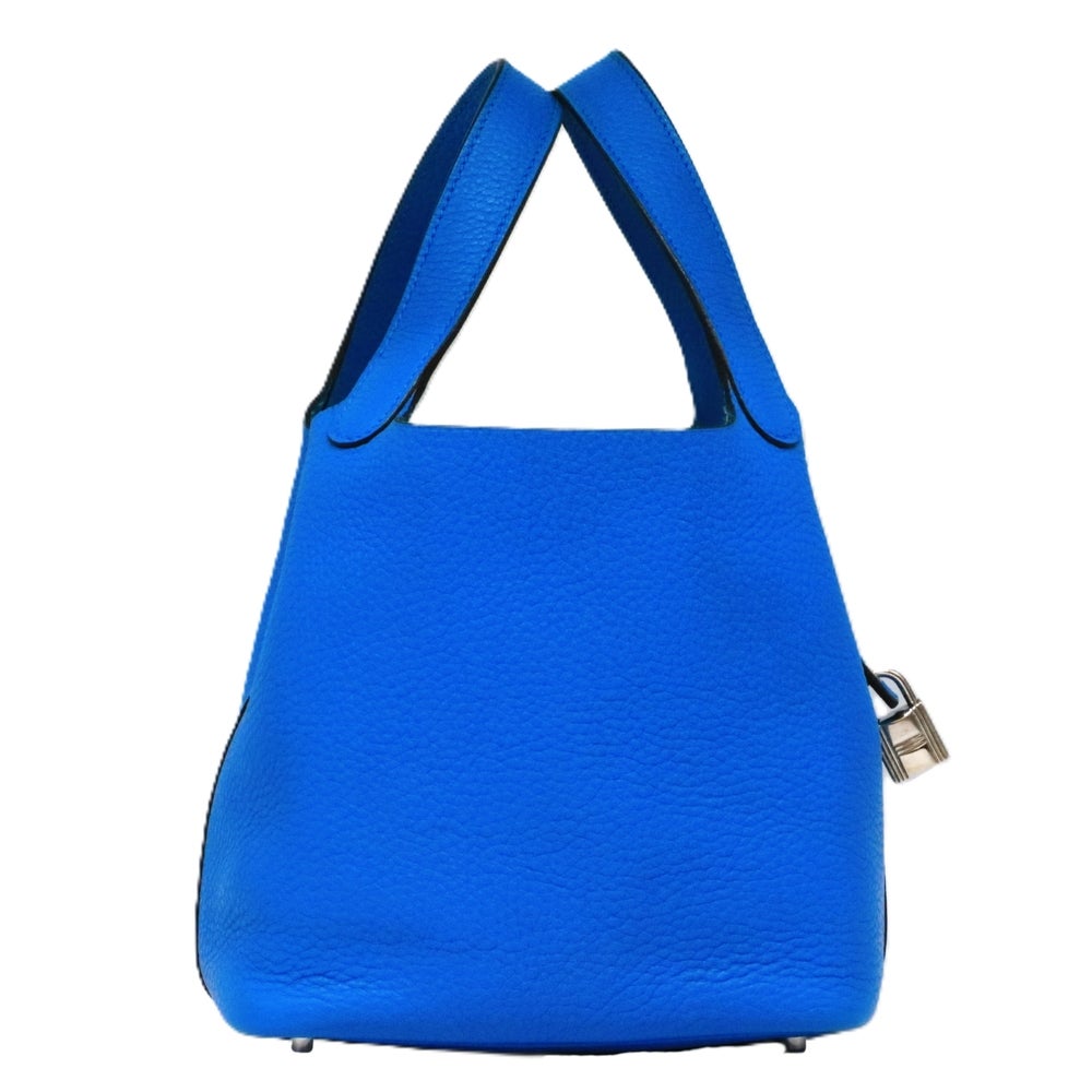 【リユース品】 エルメス HERMES バッグ ハンドバッグ ピコタンロック PM ブルーザンジバル/シルバー金具 【お取り寄せ】