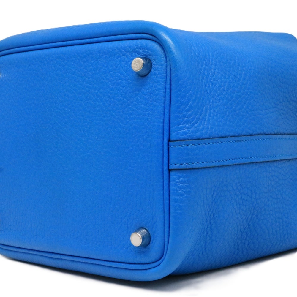 【リユース品】 エルメス HERMES バッグ ハンドバッグ ピコタンロック PM ブルーザンジバル/シルバー金具 【お取り寄せ】