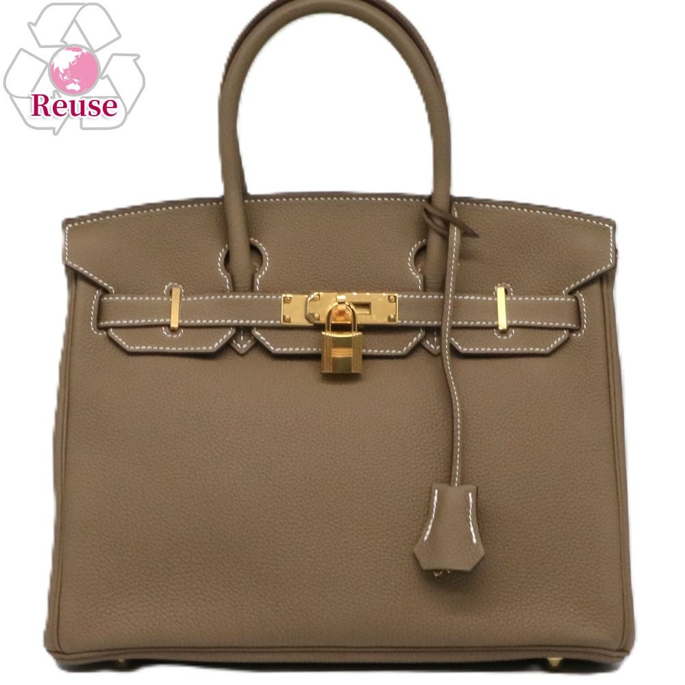 【リユース品】 エルメス HERMES バッグ ハンドバッグ バーキン30 エトゥープ/ゴールド金具 【お取り寄せ】