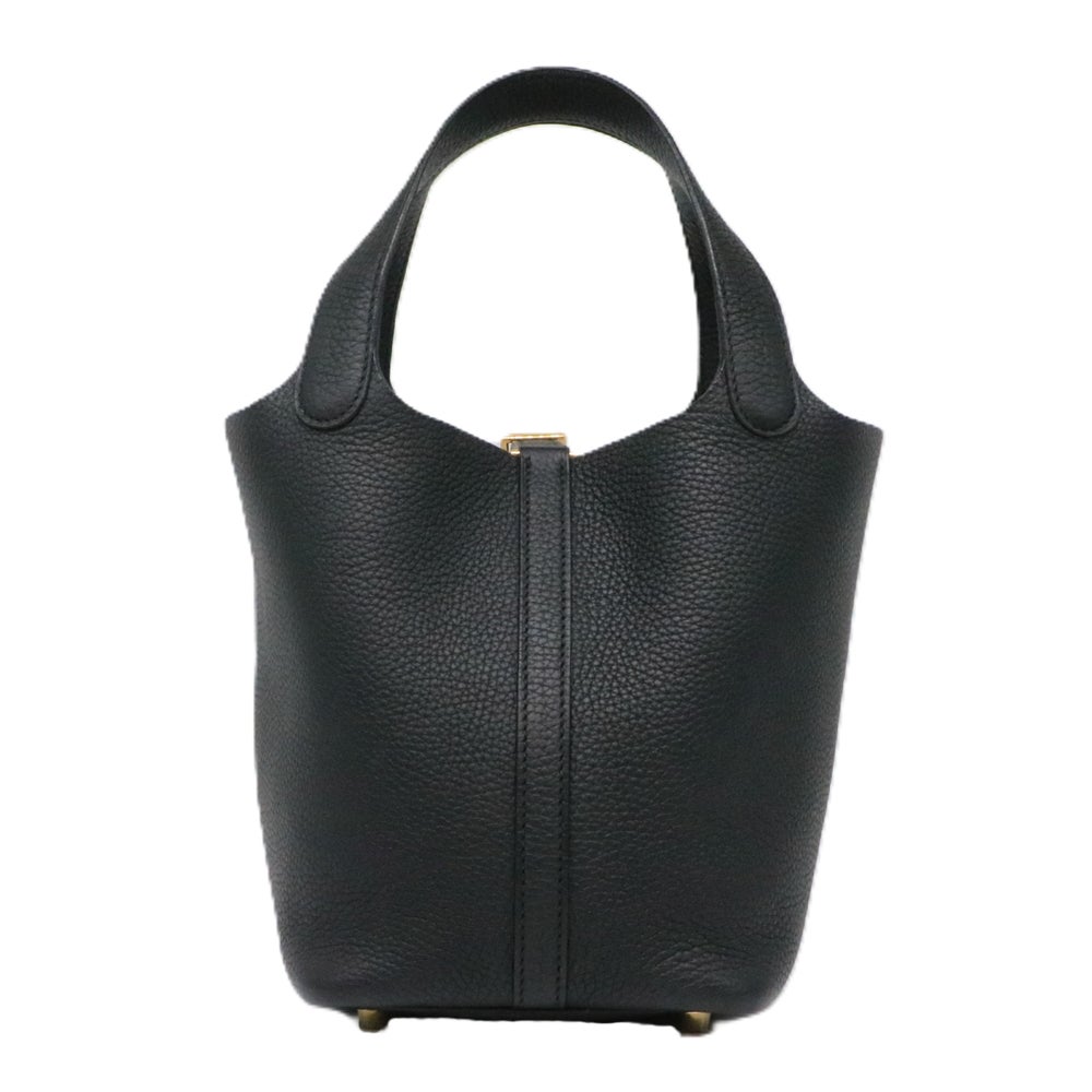 【リユース品】 エルメス HERMES バッグ ハンドバッグ ピコタンロックPM ブラック/ゴールド金具 【お取り寄せ】