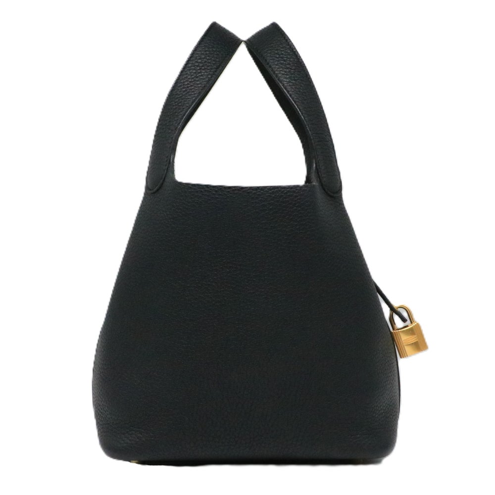 【リユース品】 エルメス HERMES バッグ ハンドバッグ ピコタンロックPM ブラック/ゴールド金具 【お取り寄せ】