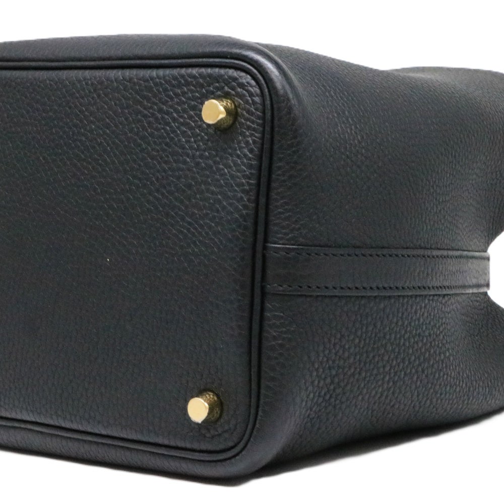 【リユース品】 エルメス HERMES バッグ ハンドバッグ ピコタンロックPM ブラック/ゴールド金具 【お取り寄せ】