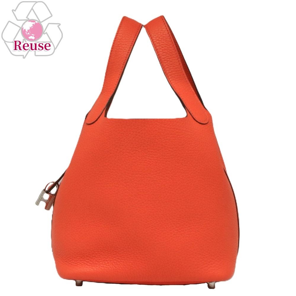 【リユース品】 エルメス HERMES バッグ ハンドバッグ ピコタンロックPM オレンジポピー/シルバー金具 【お取り寄せ】