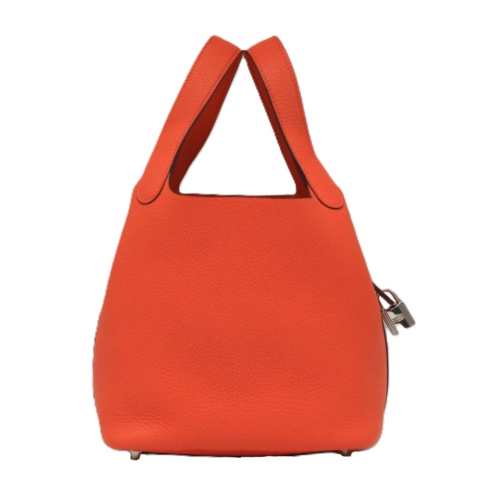 【リユース品】 エルメス HERMES バッグ ハンドバッグ ピコタンロックPM オレンジポピー/シルバー金具 【お取り寄せ】