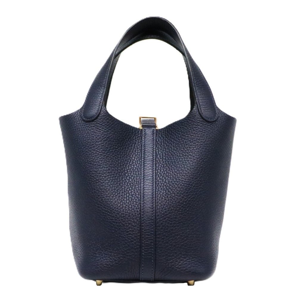 【リユース品】 エルメス HERMES バッグ ハンドバッグ ピコタンロックPM ブルーインディゴ/シルバー金具 【お取り寄せ】