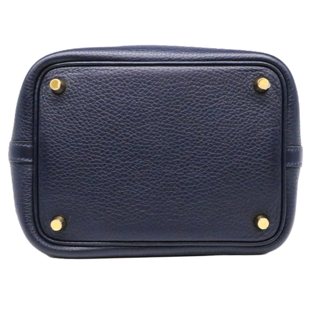 【リユース品】 エルメス HERMES バッグ ハンドバッグ ピコタンロックPM ブルーインディゴ/シルバー金具 【お取り寄せ】